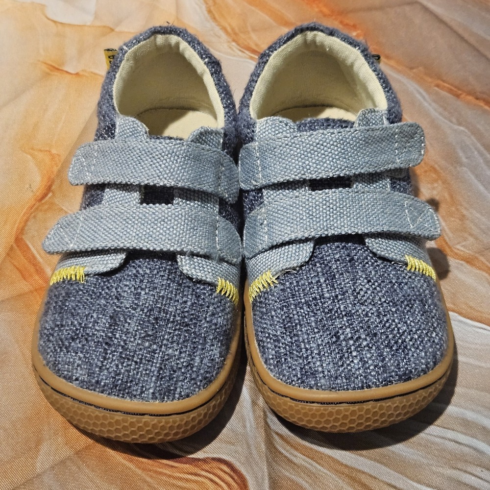 Livie & Luca Boys Size 9 Sneakers Denim Blue Hook & Loop Shoes